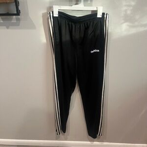 Black and White Striped Adidas Sweatpants Size Large